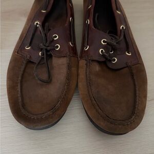 Sperry Dark Brown Leather Boat Shoes